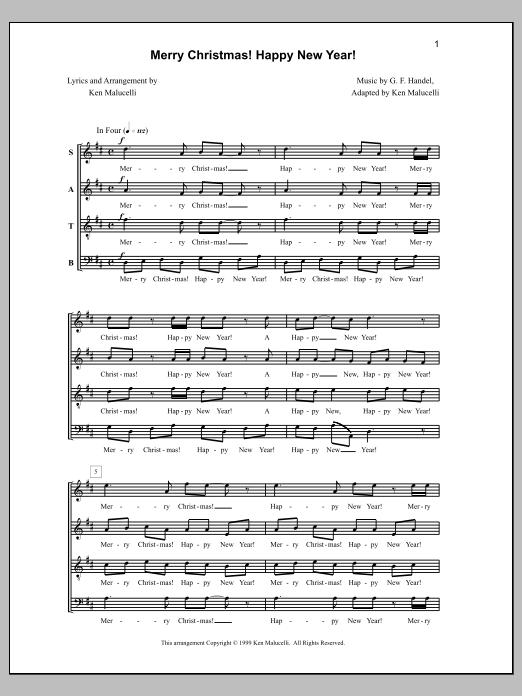 Produktgalerie: Seite 1 von 1 Merry Christmas! Happy New Year!, Anne Raugh, Chor