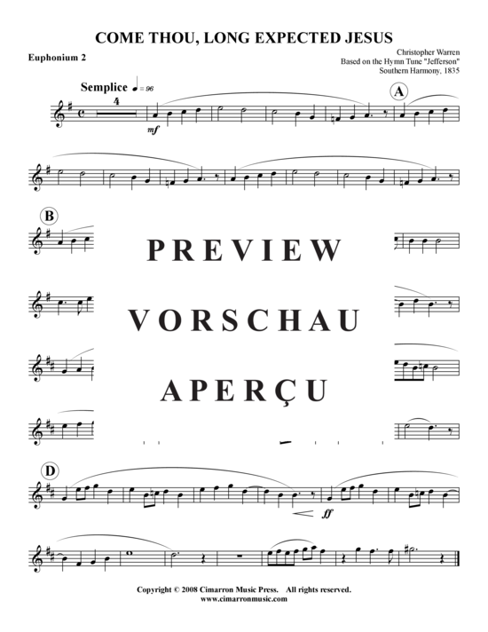 Product gallery: Page 7 of 9 Come, Thou Long Expected Jesus , , (Tuba Quartet: 2x Baritone, 2xTuba)