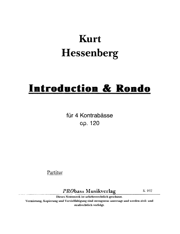 Product picture to: Introduction und Rondo Op. 120