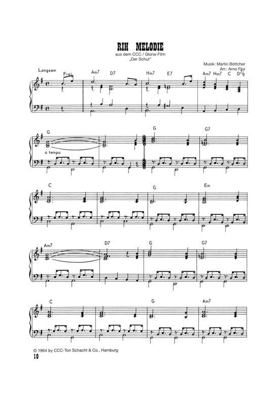 Product picture to: Rih Melodie Martin Böttcher Orchester