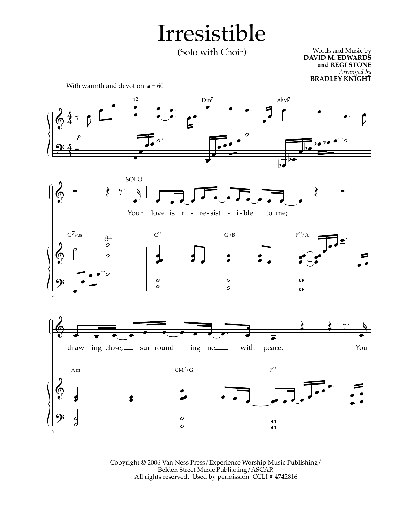 Product picture to: Irresistible (arr. Bradley Knight)