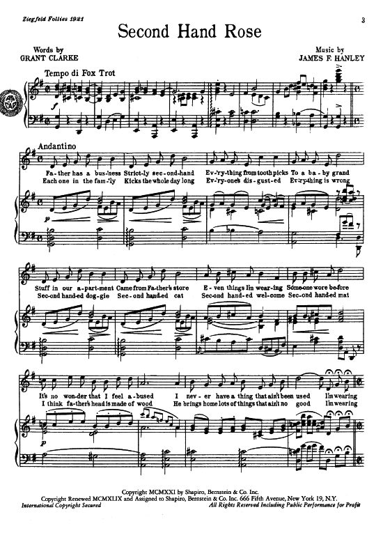 Produktbild zu: Second Hand Rose Popular Standard