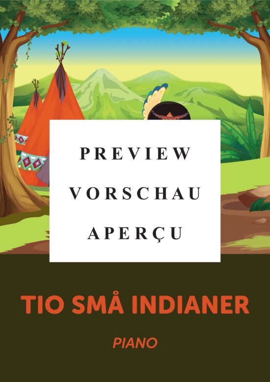 Produktgalerie: Seite 2 von 4 Tio små indianer , , Klavier Solo