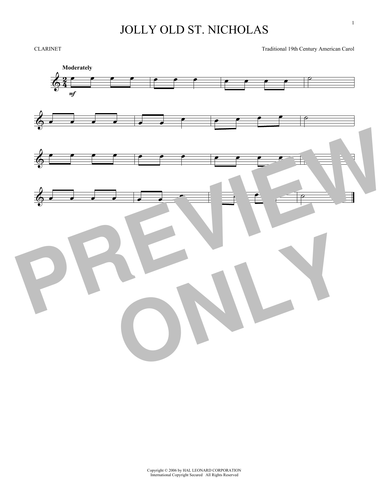 Product gallery: Page 1 of 1 Jolly Old St. Nicholas, 19th Century American Carol