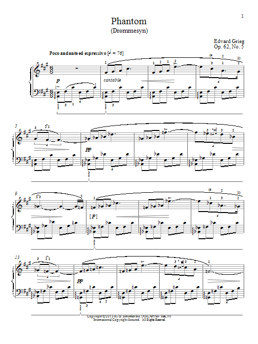 Product picture to: Phantom (Drommesyn), Op. 62, No. 5
