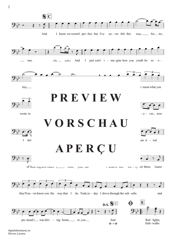 gallery: Drivers License , Rodrigo, Olivia, (Cello)