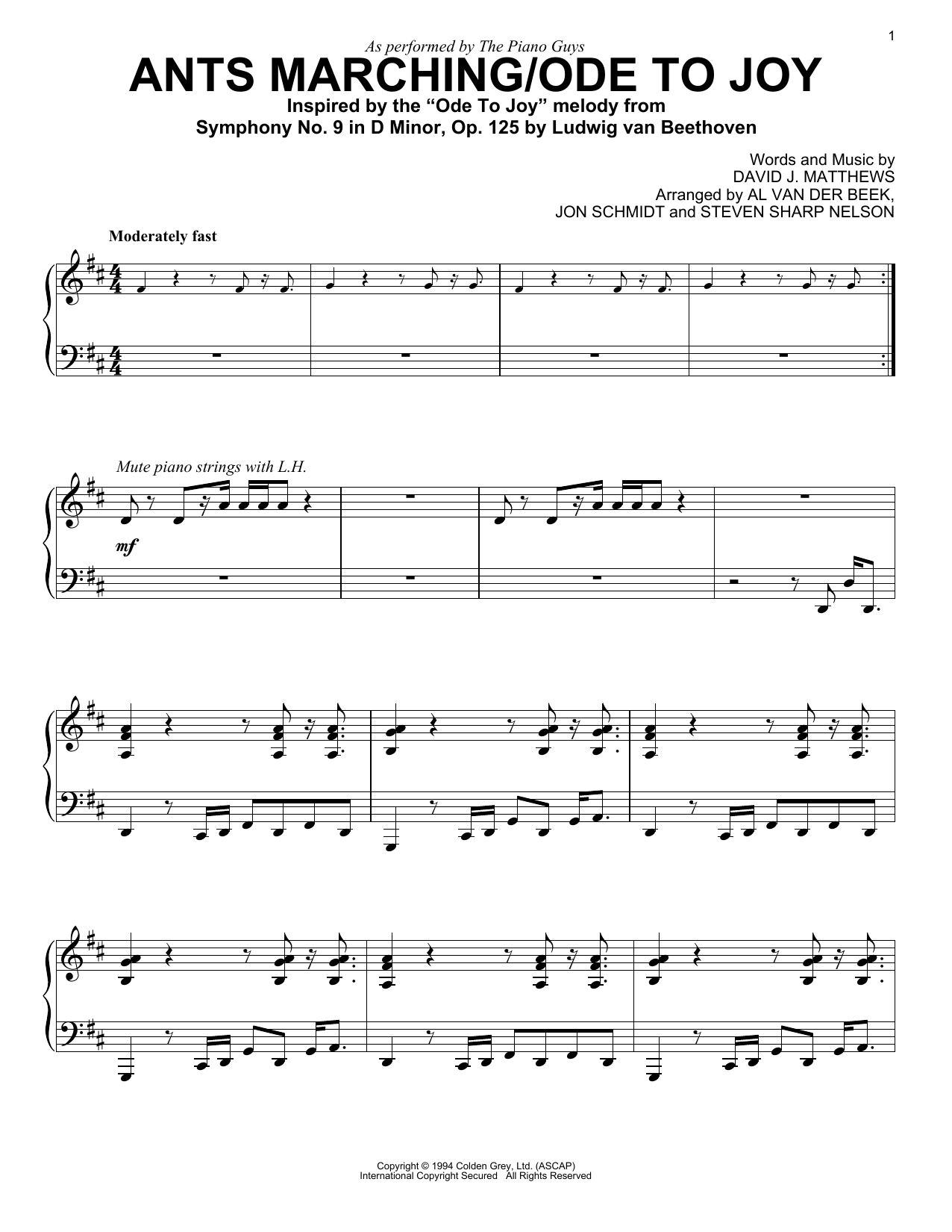 Product picture to: Ants Marching/Ode To Joy