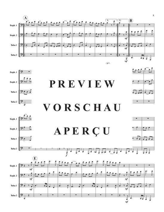 Product gallery: Page 4 of 21 Suite of Dances - 5 Sätze , , (Tuba Quartet: 2x Baritone, 2xTuba)