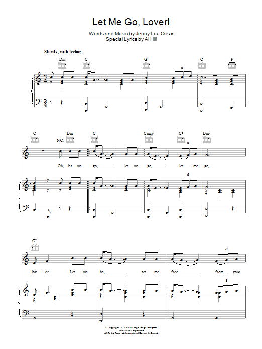 Produktbild zu: Let Me Go, Lover!