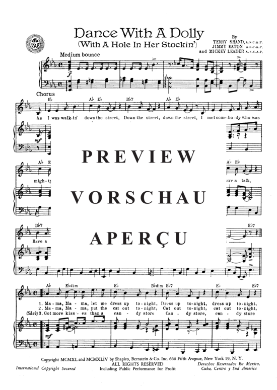 Produktgalerie: Seite 3 von 8 Dance With A Dolly (With A Hole In Her Stockin') , Haley, Bill  & His Comets , (Klavier und Gesang)