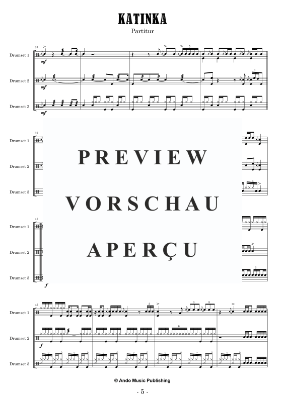 Produktgalerie: Seite 7 von 11 Katinka, , Drumset Trio