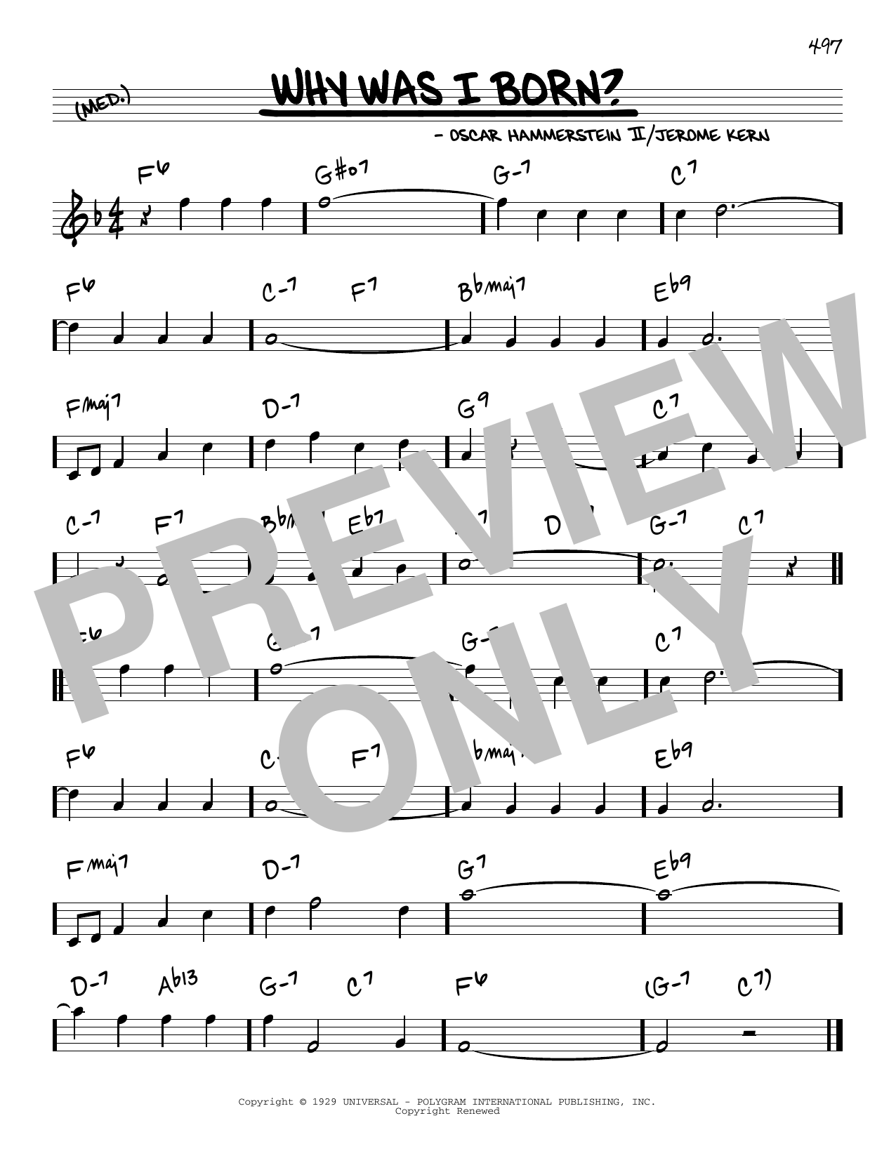 Why Was I Born? sheet music by smd457190 notendownload