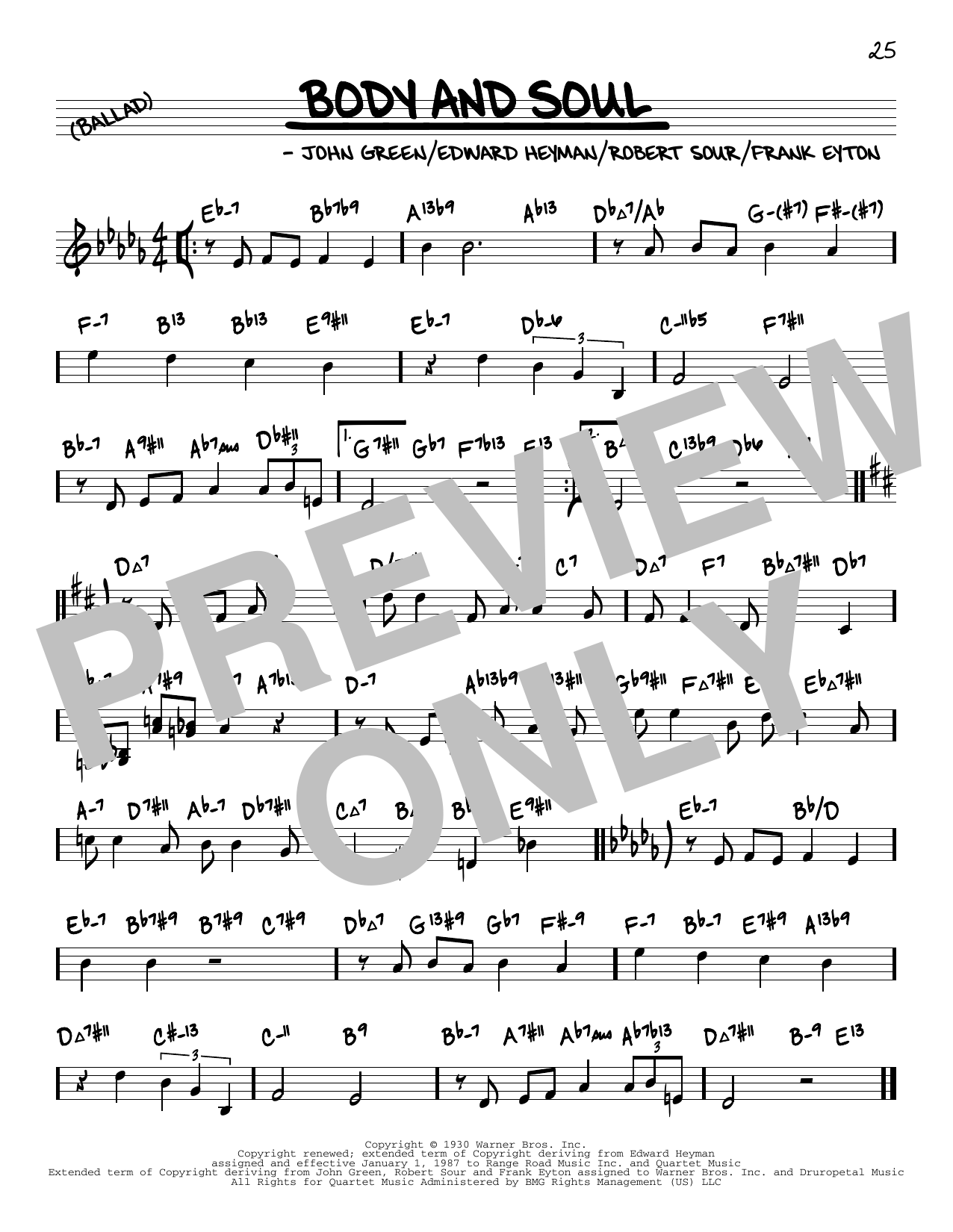 Product picture to: Body And Soul (arr. David Hazeltine)