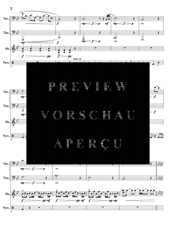 Produktgalerie: Seite 6 von 11 Mudflap Icicles, , (Duett Posaune, Tuba und Percussion)