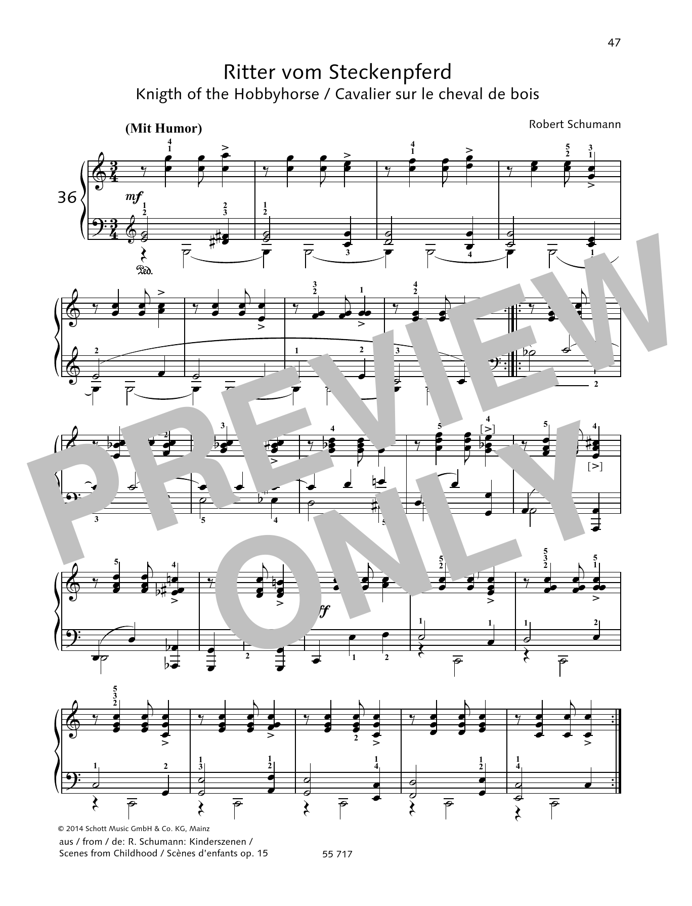 Product gallery: Page 1 of 1 Knight of the Hobbyhorse, Robert Schumann