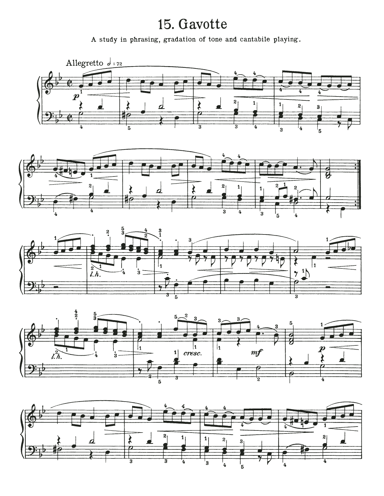 Produktgalerie: Seite 1 von 1 Gavotte In G Minor, BWV 822, Johann Sebastian Bach, Klavier