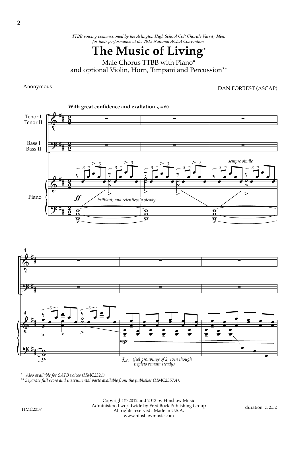 Produktbild zu: The Music Of Living