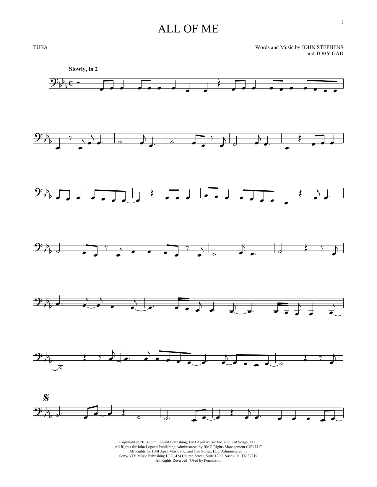 Product gallery: Page 1 of 1 All Of Me, John Legend