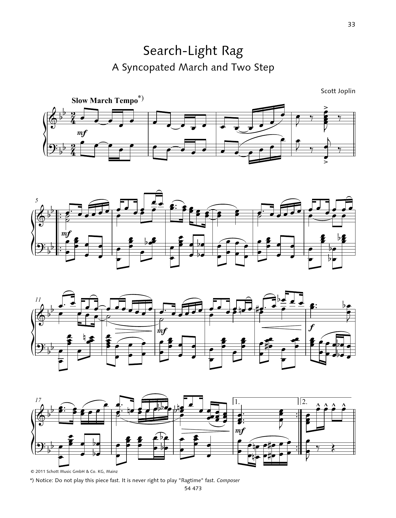 Product gallery: Page 1 of 1 Search-Light Rag, Scott Joplin