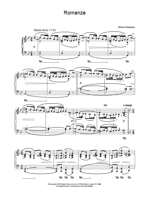 Product gallery: Page 1 of 1 Romanze, Robert Schumann