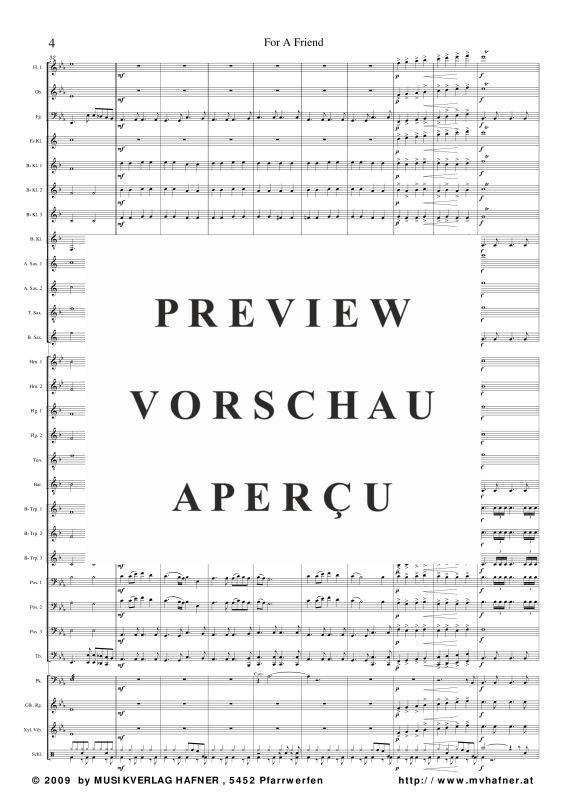 Product gallery: Page 9 of 11 For A Friend, , (large wind orchestra)