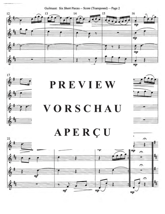 gallery: Sechs kurze Stücke, Op. 48 , , (Saxophon Quartett SATB)