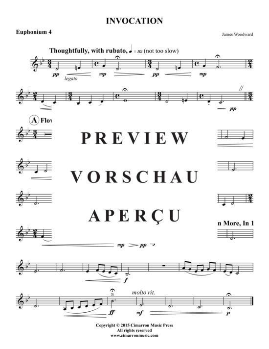 Produktgalerie: Seite 11 von 11 Invocation , , (4x Bariton/Posaune)