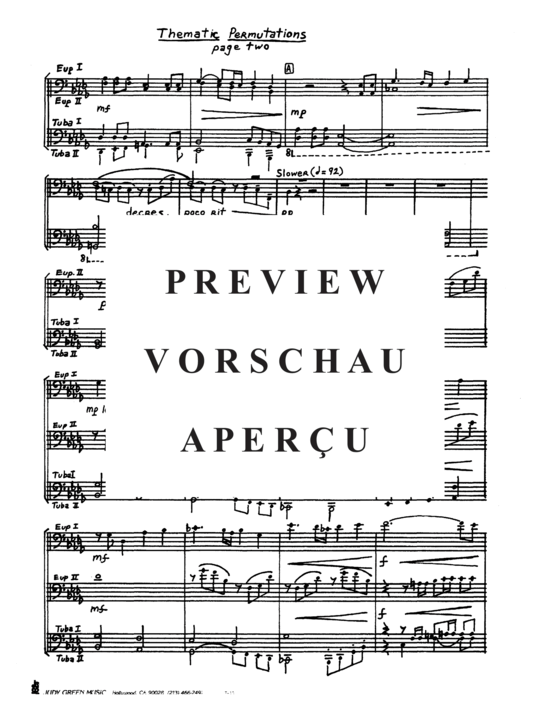 Product gallery: Page 4 of 21 Thematic Permutations , , (Tuba Quartett EETT)