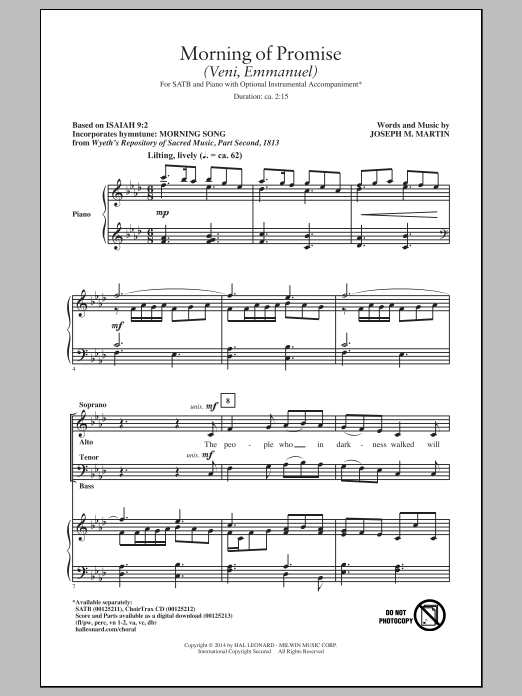 Produktbild zu: Morning Of Promise (Veni, Emmanuel)
