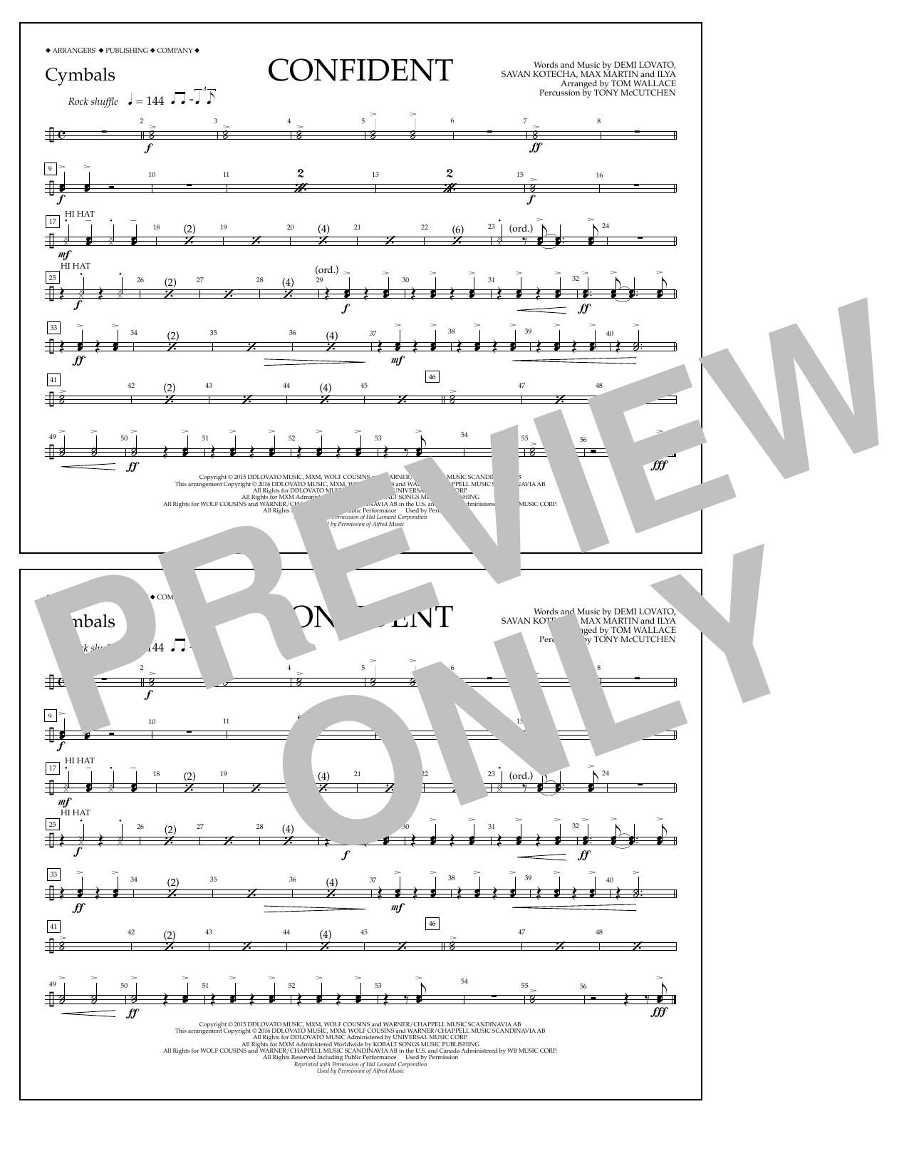 Produktbild zu: Confident - Cymbals