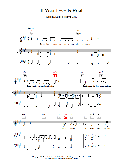 Produktgalerie: Seite 1 von 1 If Your Love Is Real, David Gray, Gesang, Gitarre, Klavier