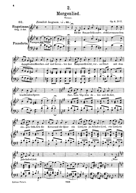 Product picture to: Morgenlied D.685Franz Schubert