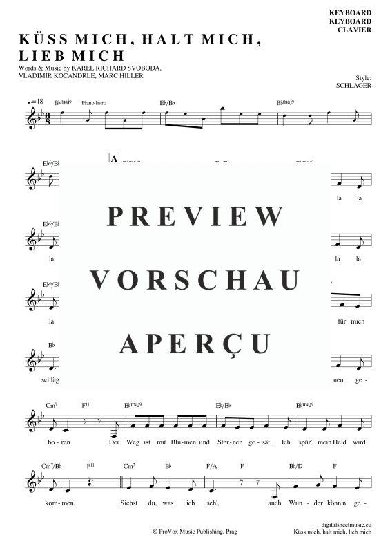 Product gallery: Page 2 of 4 Küss Mich, Halt Mich, Lieb Mich, Egli, Beatrice, (Keyboard)