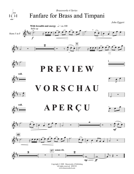 Product gallery: Page 15 of 21 Fanfare für Brass und Timpani , , (Brass Ensemble)