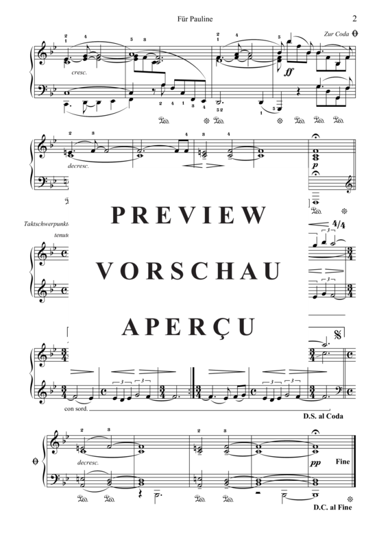 Produktgalerie: Seite 3 von 3 Für Pauline , , Klavier Solo