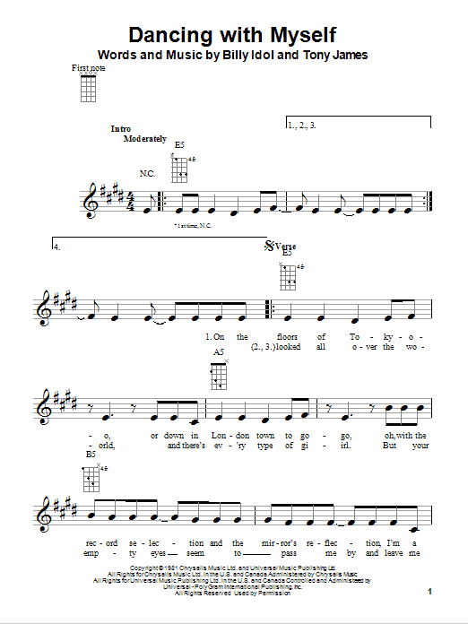 Product gallery: Page 1 of 1 Dancing With Myself, Billy Idol