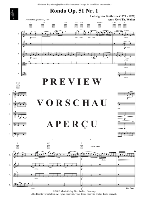 Produktgalerie: Seite 2 von 21 Rondo Opus 51 Nr. 1 , , (Quintett flexible Besetzung)
