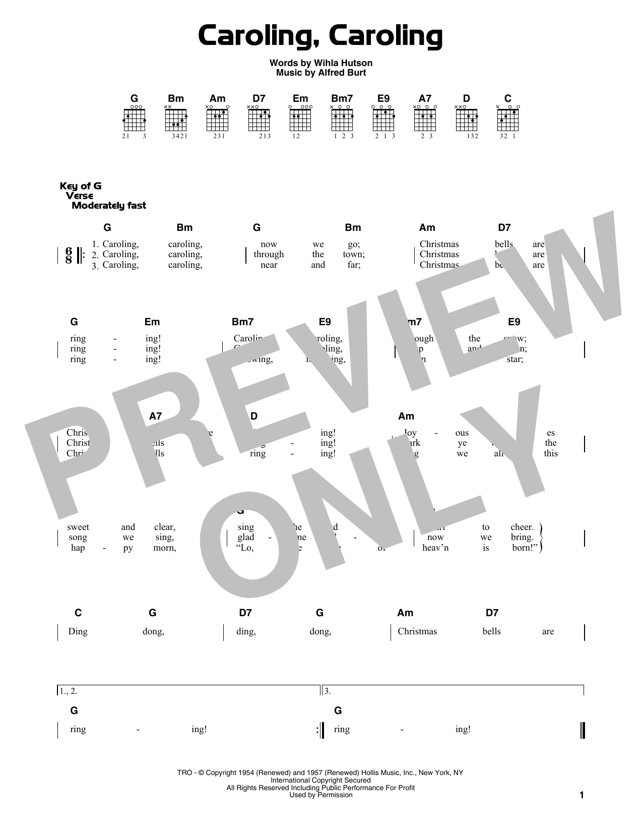 Product gallery: Page 1 of 1 Caroling, Caroling, Alfred Burt