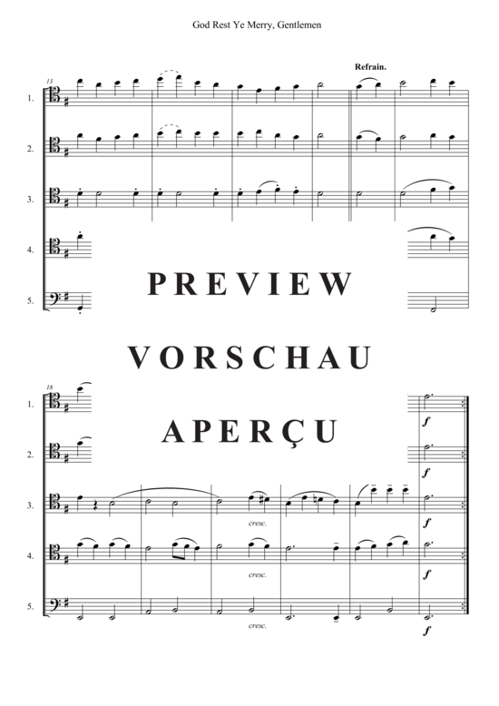 Produktgalerie: Seite 3 von 3 God Rest Ye Merry, Gentlemen , , (Cello-Quintett)