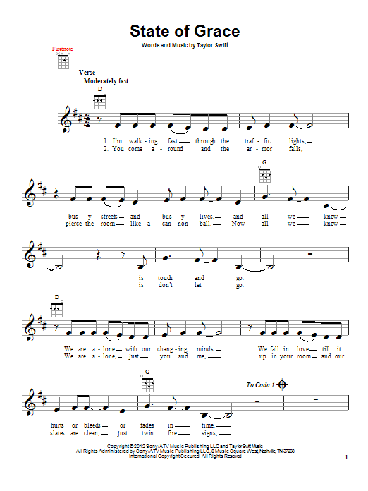 Product gallery: Page 1 of 1 State Of Grace, Taylor Swift