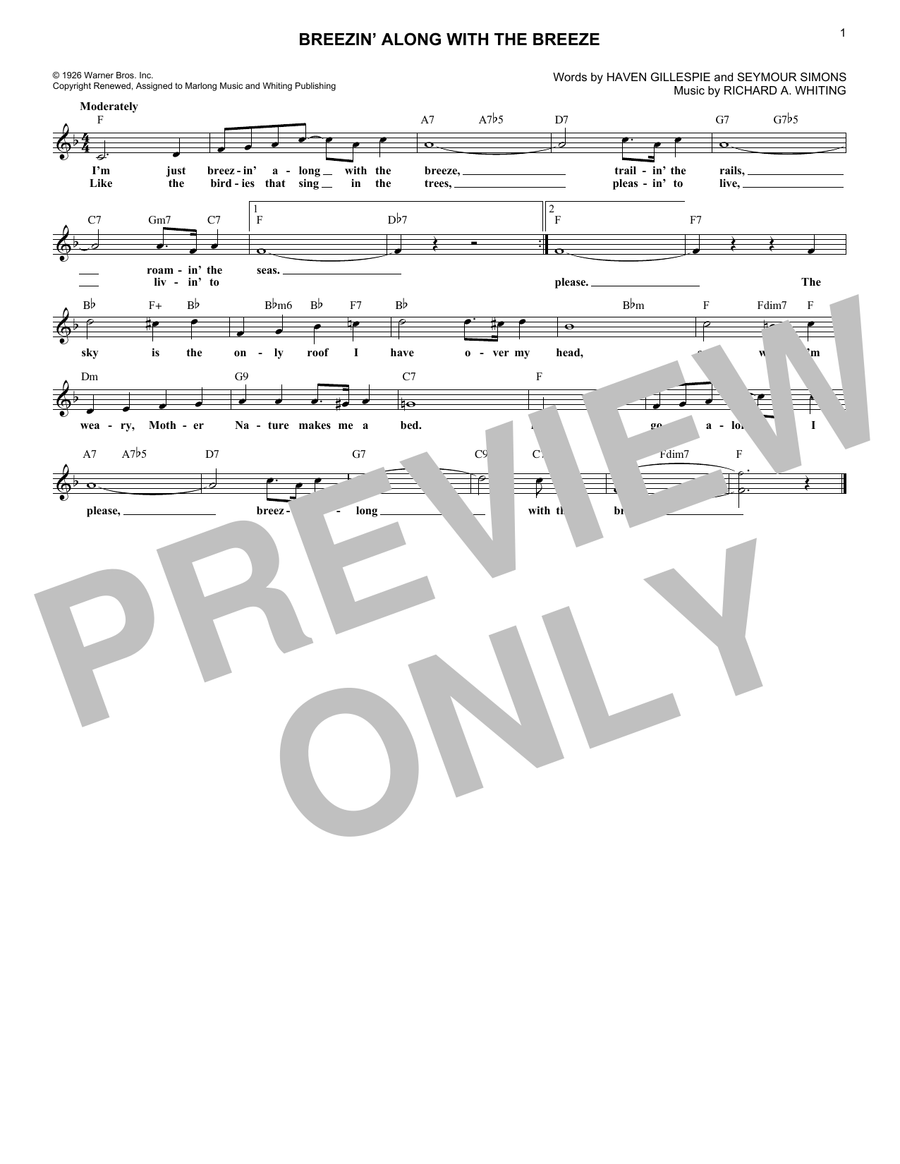Produktbild zu: Breezin' Along With The Breeze