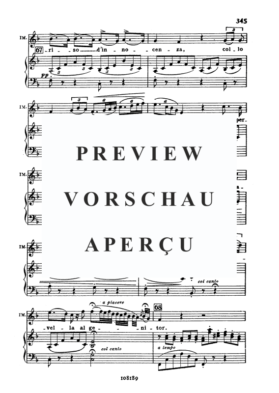 Product gallery: Page 10 of 11 Col sorriso d innocenza, , Soprano and Piano