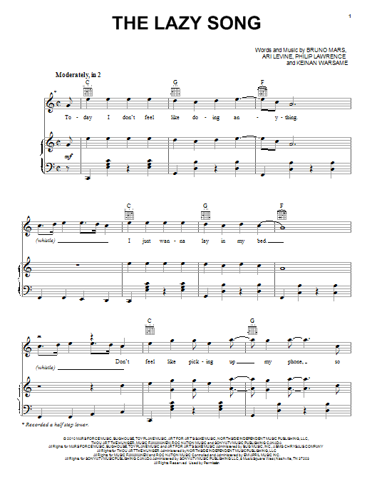 Produktbild zu: The Lazy Song