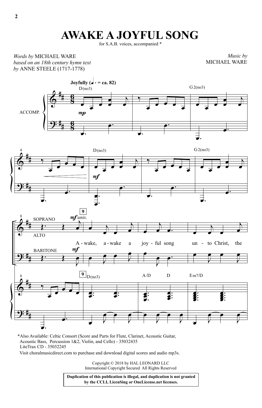 Produktbild zu: Awake A Joyful Song