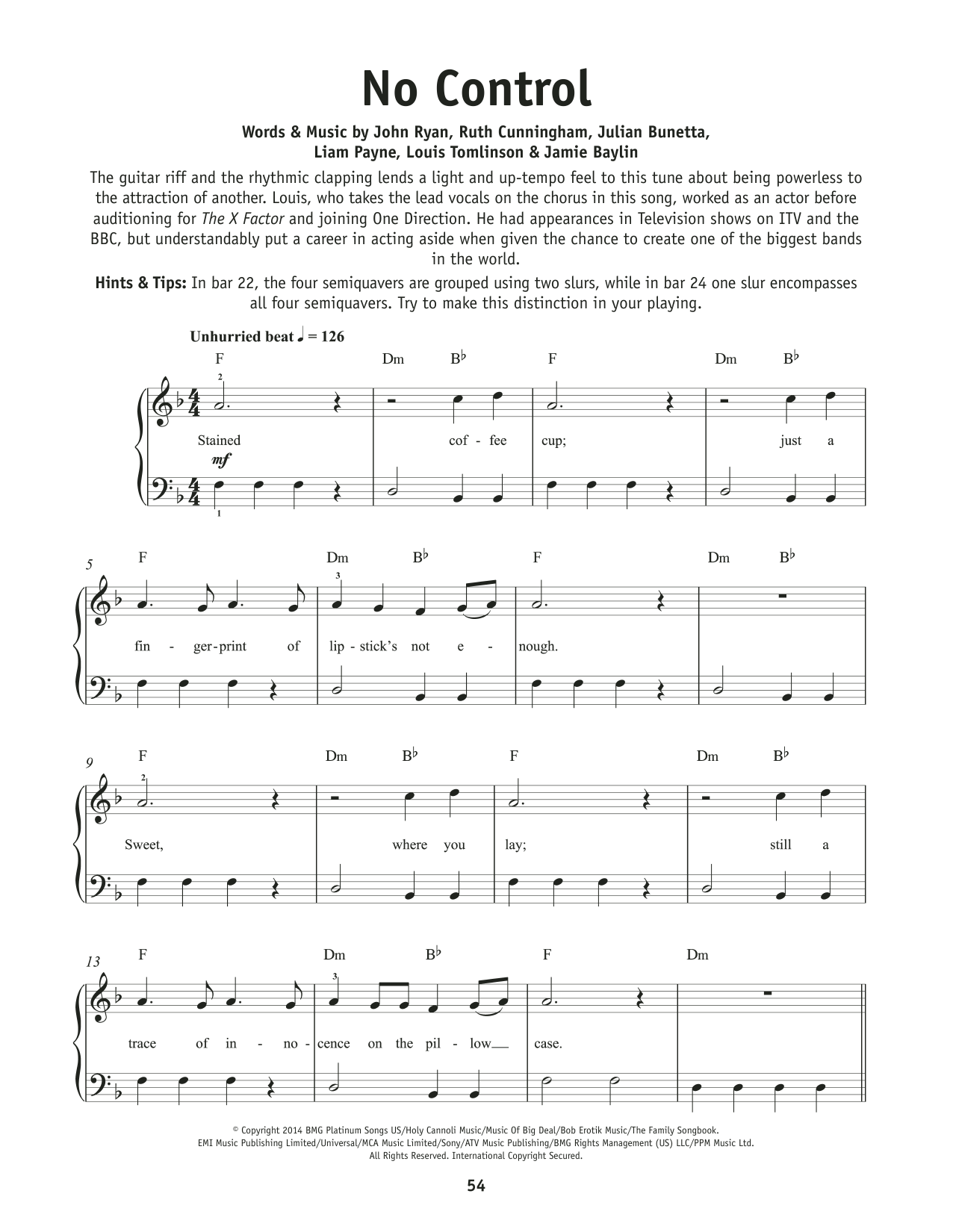 Product picture to:  No Control - One Direction