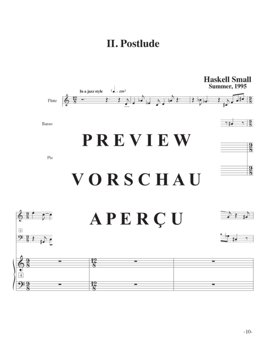 Product gallery: Page 13 of 21 Fugue and Postlude , , (flute, bassoon and piano)