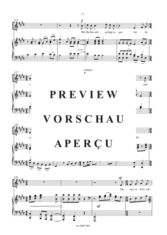 Product gallery: Page 11 of 19 Es leb' die Liebe und der Wein , , (bass solo, mixed choir + piano)