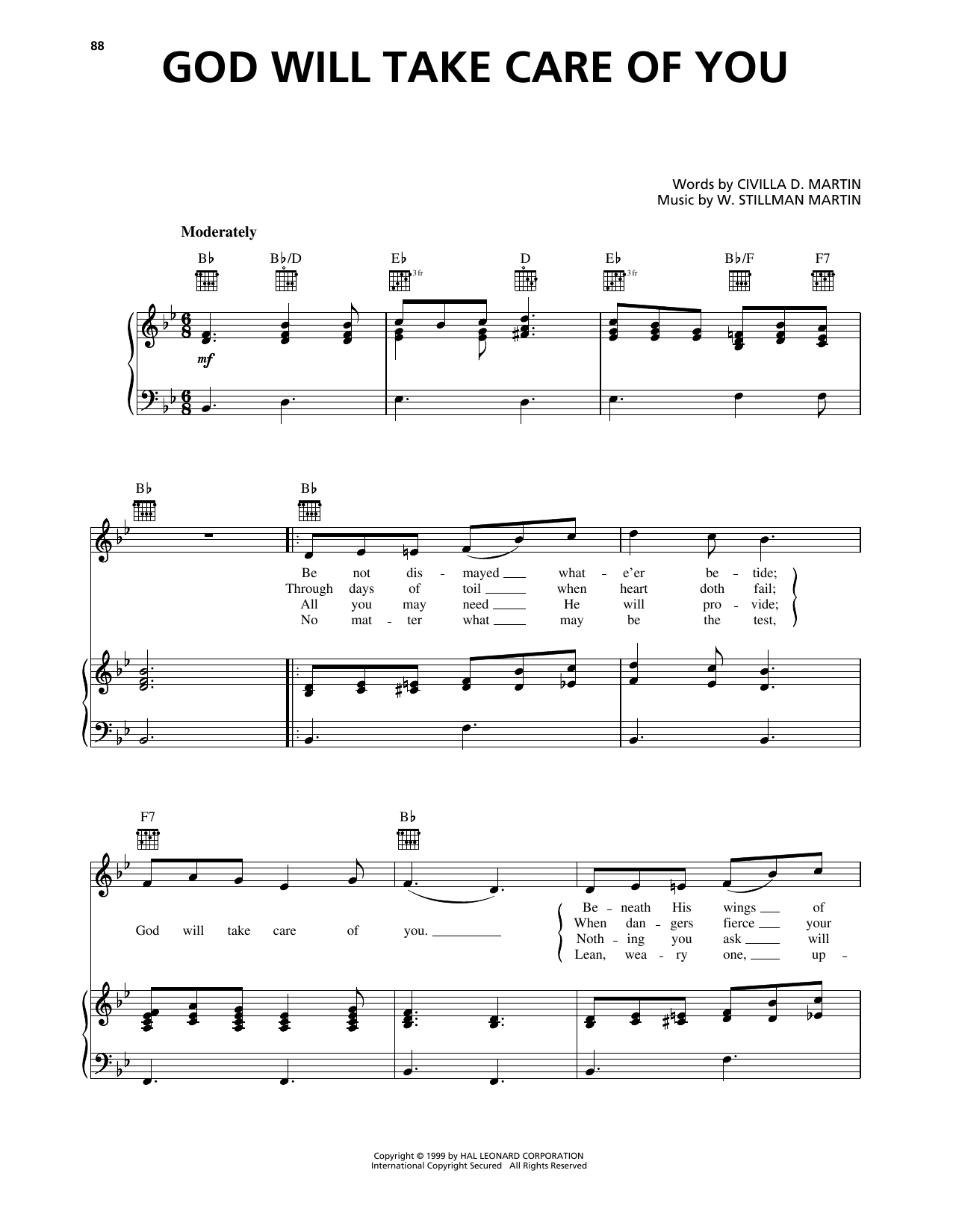 Produktbild zu: God Will Take Care Of You
