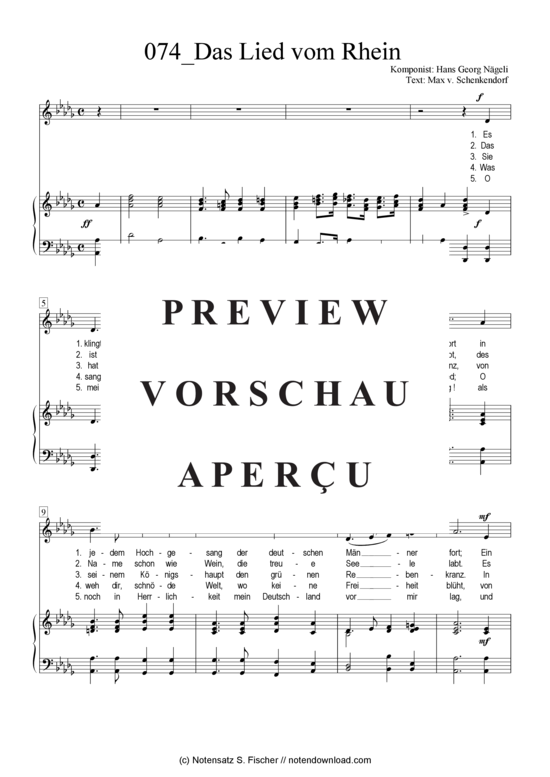 Produktgalerie: Seite 2 von 4 Das Lied vom Rhein , , Klavier und Gesang