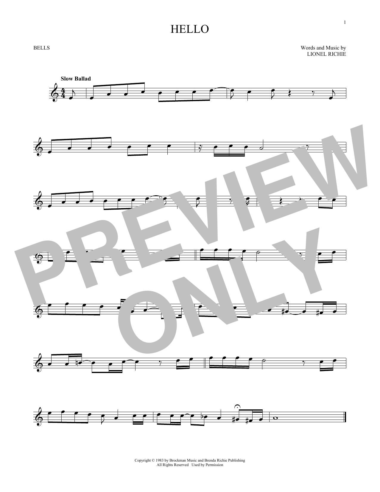 Produktgalerie: Seite 1 von 1 Hello, Lionel Richie, Percussion
